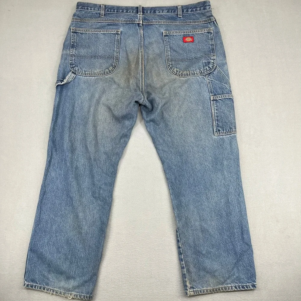 Dickies‎ Mens Carpenter Jeans Blue Denim Utility Work Pants 40x30 W414BDB